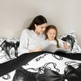 thumbnail image 5 of Feelyou Magic Angel Wings Full Size Comforter Sets for Girl, Cartoon Princess Bowknot Bedding Comforter Set, Fairy Tale Theme Reversible Bedding Sets, Super Cozy Room Decor, 3 Pieces, 5 of 8