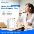 thumbnail image 2 of Waterdrop Compact Electric Water Filter Pitcher, 200-Gallon Rechargeable Instant Powerful Dispenser, NSF/ANSI 42&53&401, 14-Cup, White, with 1 Filter, NOT Reduce TDS, 2 of 9