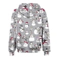 thumbnail image 4 of Hvyesh Womens Oversized Hoodies Sweatshirts Merry Christmas Zipper Jackets Coat 2023 Fall Long Sleeve Graphic Sweatshirt Coat Casual Holiday Outwear Coat, 4 of 4
