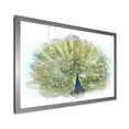 thumbnail image 2 of Designart 'Dancing Peacock Bird' Traditional Framed Art Print, 2 of 4