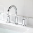 thumbnail image 3 of PARLOS 2-Handle Widespread Bathroom Faucet  with Metal Pop-up Drain Assembly and Supply Lines, Polished Chrome, 3 of 10