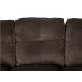 thumbnail image 5 of Pon Living Furniture Inc 3 Piece Classic Polyester Storage Ottoman L Shaped Sectional Sofa Set Brown, 5 of 7