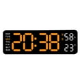 YLLSF Electronic clock clock rectangular alarm clock can be hung or