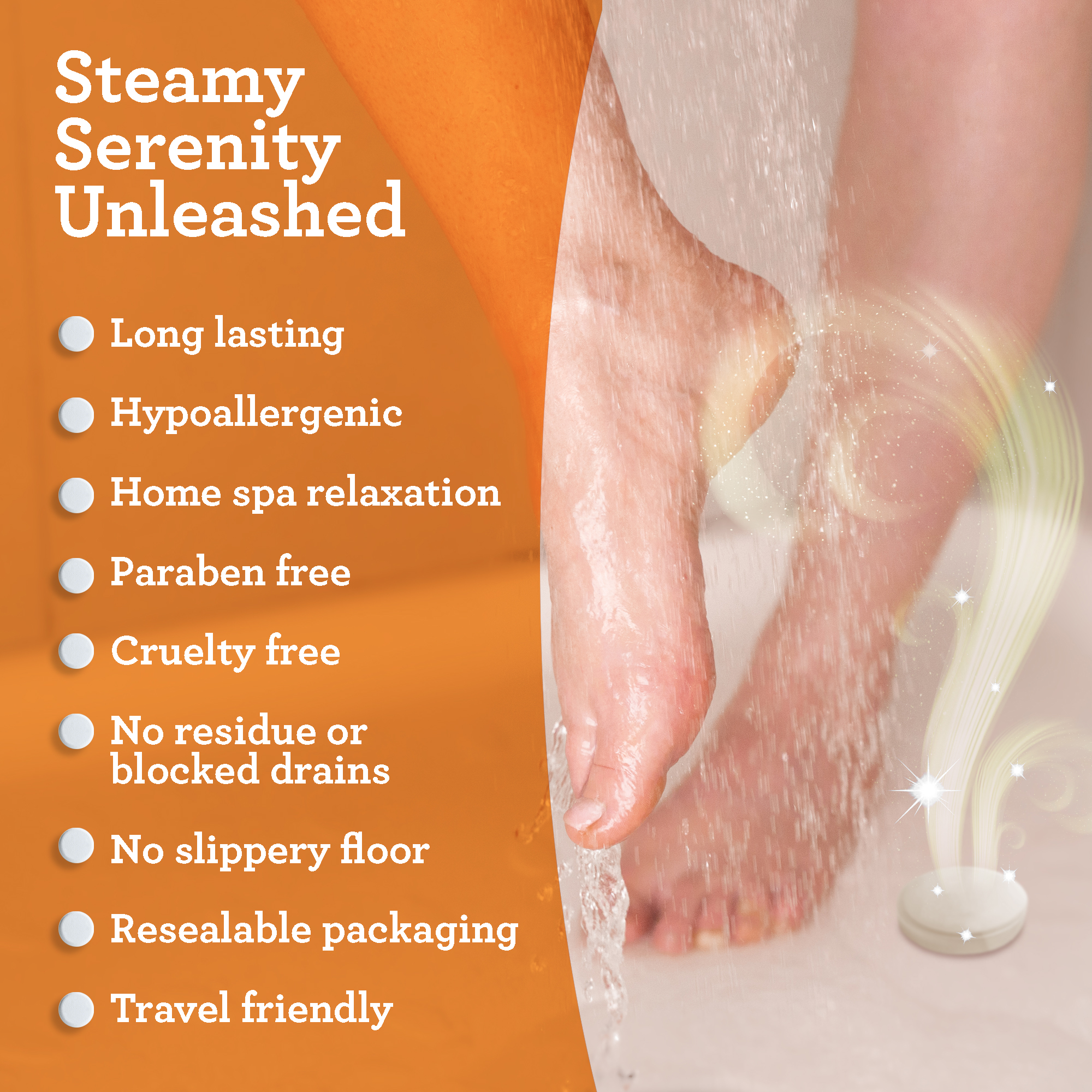 GuruNanda Uplift Shower Steamers, Orange & Eucalyptus, 10 Count photo 5