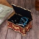 thumbnail image 5 of Caja De Almacenamiento De Joyas Collar Con Soporte En Relieve Vintage, 5 of 8