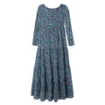 thumbnail image 4 of Babysbule 2022 Robes pour Femmes Liquidation Femmes Grande Taille Décontracté Ample Sans Manches Floral Quotidien Lin Imprimé Longue Robe Maxi, 4 of 6