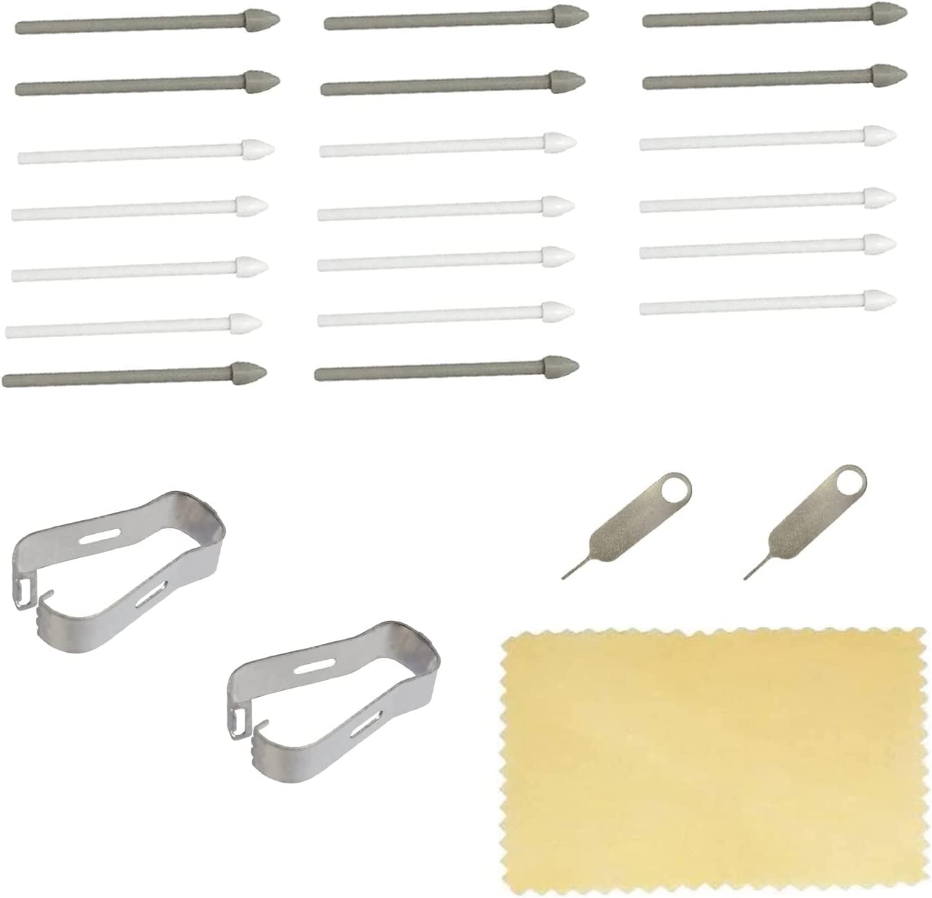 (20pcs Pack) Tab s7 s Pen Nibs Replacement Stylus Tips for Samsung Galaxy tab s7,s7 Plus (White