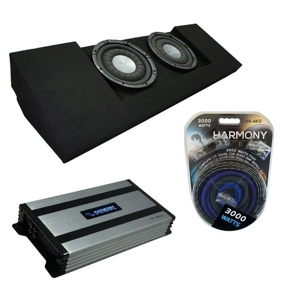 15-25 Chevy Colorado Crew Cab Truck Dual 10" Harmony HA-F104 Sub Box HA-A800.1