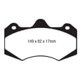 thumbnail image 2 of EBC Brakes Yellowstuff 4000 Series Street and Track Brake Pad Set Fits select: 2012-2014 MCLAREN AUTOMOTIVE MP4-12C, 2016-2021 MCLAREN AUTOMOTIVE 570S, 2 of 4