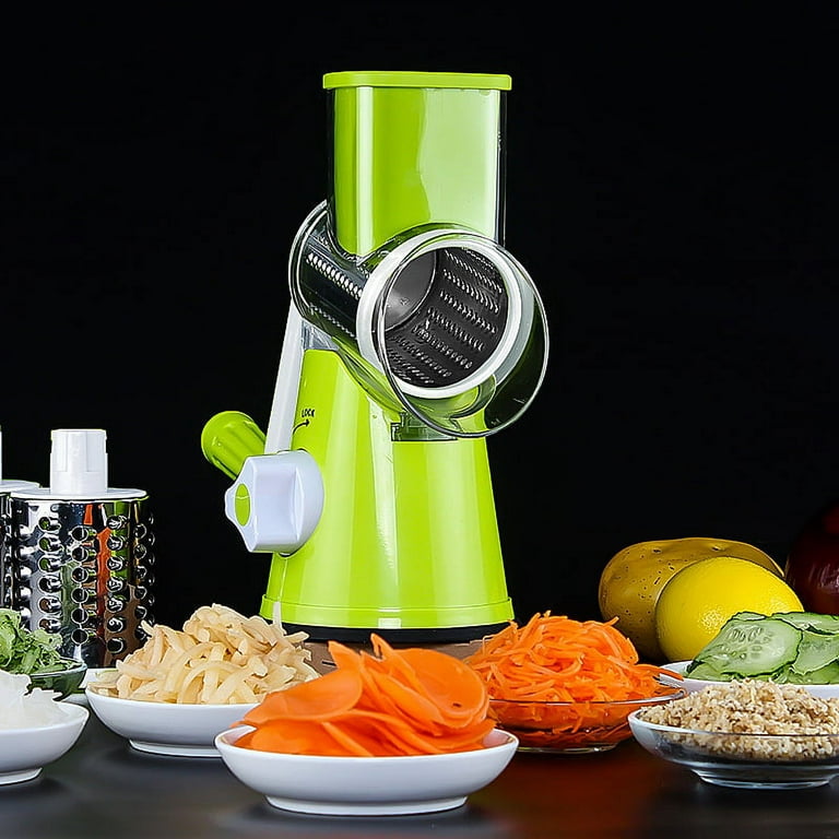 Puloru Safety and wear-resistant kitchen shredder with manual rotating  grater 