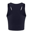 thumbnail image 4 of Hpapadks Tank Tops for Women 2025 Casual Solid Hiking Sleeveless Vest Tanks Workout Yoga Crop Tops Camisole Tops for Women Dark Blue XXL, 4 of 4