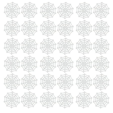 

Eease 100pcs Plastic Cobweb Adornment Halloween Spider Web Holiday Props (Luminous)