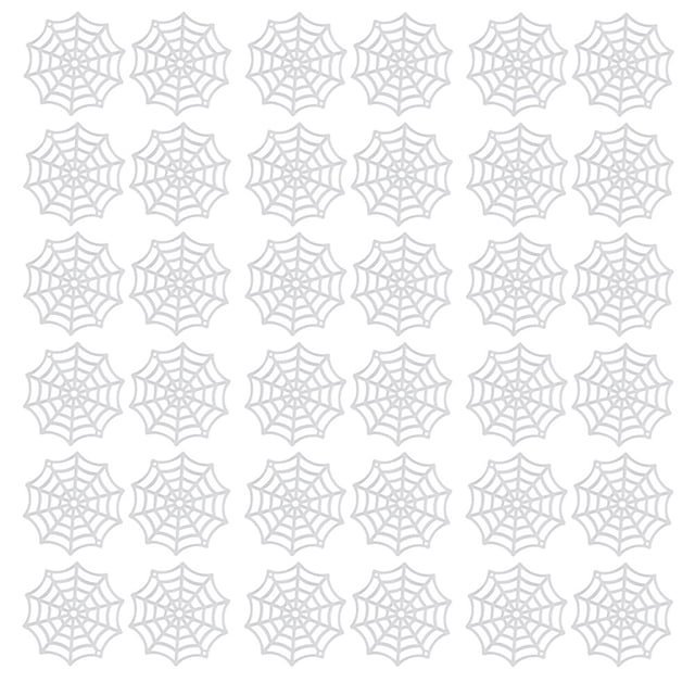 Shisuyan 100pcs Plastic Cobweb Adornment Halloween Spider Web Holiday Props (Luminous)