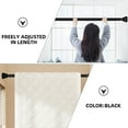 thumbnail image 6 of Raindrops  2 Pcs Extendable Clothes Rail Adjustable Tension Curtain Rod Extension for Shower Black, 6 of 8
