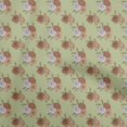 thumbnail image 1 of oneOone Cotton Cambric Light Green Fabric Floral Sewing Craft Projects Fabric Prints By Yard 56 Inch Wide, 1 of 4