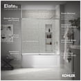 thumbnail image 5 of Kohler 707609-6L-BL 56.75 in. Elate Sliding Bath Door with 0.25 in. Thick Glass - Matte Black, 5 of 7