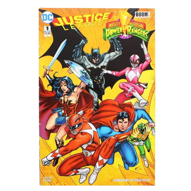 Comic DC Justice League/Power Rangers #1 Nerd Block exclusivo