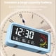 thumbnail image 5 of pstuiky Reloj electrónico digital con pantalla LCD a color alarma visual temporizador cuenta regresiva con conmutación de 12/24 horas., 5 of 6