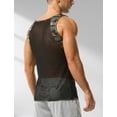 thumbnail image 3 of FEOYA Sleeveless Muscle Shirts Mens Camo Youth Workout Tank Top Vest Fitness Camouflage Undershirts Breathable Patchwork Vest T-Shirts Casual Activewear for Athletic Sport Gym Yoga L, 3 of 7