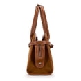 thumbnail image 4 of Wrangler Suede Handbag for Women Small Satchel Crossbody Bag Western Purse, Brown, 4 of 9