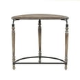thumbnail image 4 of HomeStock Mid-Century Marvel Rustic Wood And Metal Half Moon Console And Entry Table, 4 of 10