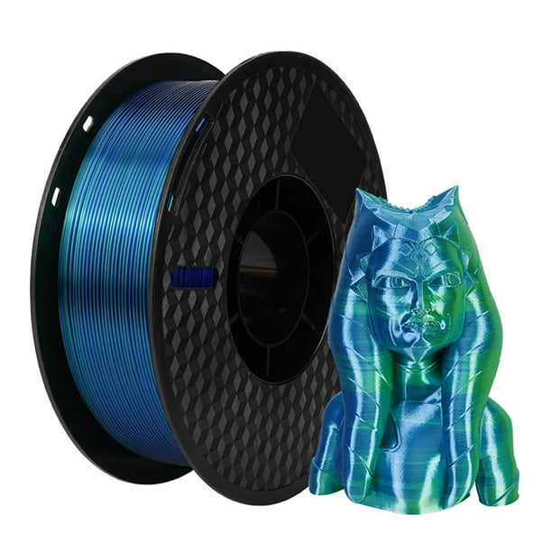 Filamento PLA para impresora 3D KINGROON, 1 kg, 1,75 mm, triple color, seda