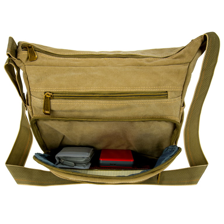 Canvas Vintage Messenger Shoulder Bag 13L – PaCanva
