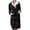 Yellow, variant on Plush Robes for Women Women's Fleece Plush Robe Long Warm Plush Bathrobe Loungewear Jacket Printed Comfort Robe Women's Robes