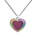 thumbnail image 2 of Collar de Humor Cambiante Hugo Brillo en Colgante de Temperatura para Mujer, 2 of 10