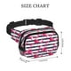 thumbnail image 4 of Fotbe Flamingos Cangurera Cuadrada con Estampado de Doble Capa, Bolsa de Cintura Ajustable Mini para Hombres y Mujeres, 4 of 9