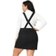 thumbnail image 5 of Plus Size Overall Dress for Women Chambray Jean Denim Suspender Dresses Black 3X, 5 of 7