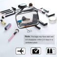 thumbnail image 3 of Bolsas de maquillaje transparentes, 5 piezas de bolsas de maquillaje cosméticas, juego de pvc transparente con cremallera, bolsa de viaje portátil para equipaje, aeropuerto, organización de vacaciones Afortunado Sencillez, 3 of 5
