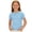 Blue, variant on Yeaiivve Girls Cute Tops for Summer Short Sleeve Ribbed T-Shirts Kids Cool Street Style Tee Shirts Solid Color Sweet Shirt for Weekend Trips Green 11-12 Years
