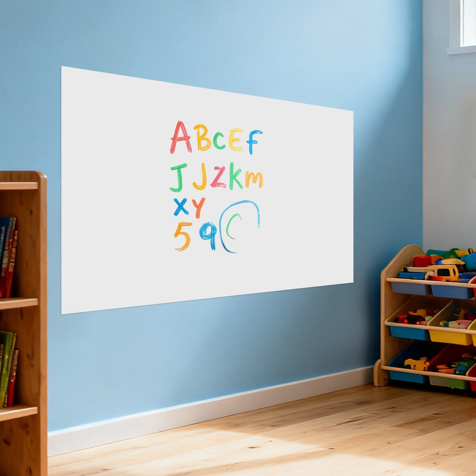 59.06*35.43 in Modern White Rectangle Whiteboard Magnetic Whiteboard for Office and Marketing