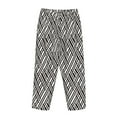 thumbnail image 5 of Xecao Black White Stripes Women's Straight Lounge Pajama Pants: The Epitome of Relaxed Sleepwear, 5 of 9