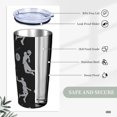 thumbnail image 3 of Sport Basketball 20oz Travel Tumbler With Lid And Straw, Stainless Steel Tumblers Insulated Coffee Cup Mug Gift For Men Women, 3 of 6