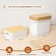 thumbnail image 4 of 6 Caja de Almacenamiento de Plástico, Cajas Organizadoras con Tapa, Con Etiqueta 15pcs, Pequeños Contenedores Apilables, para Organizar Estantes Cajones Escritorio Armario Oficina Cocina, 4 of 8