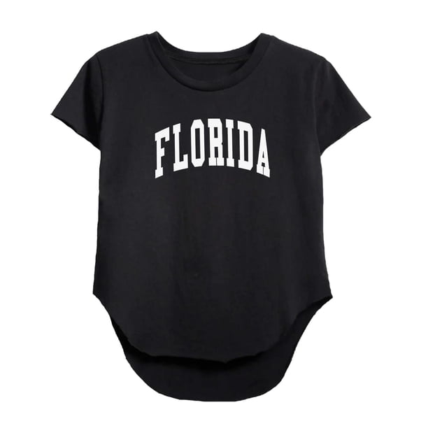 Camiseta de manga corta con cuello redondo para mujer, camiseta básica, Tops tipo túnica, regalo, camiseta negra a la moda para mujer, camisetas de ve SG