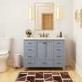 thumbnail image 2 of HOROW 27.6" X 15.8" Rectangular Ceramic Undermount Bathroom Sink with Overflow Hole, 2 of 11