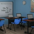 thumbnail image 2 of Regency M Lightweight Stackable Sturdy Breakroom Chair (8 pack)- Blue, 2 of 6