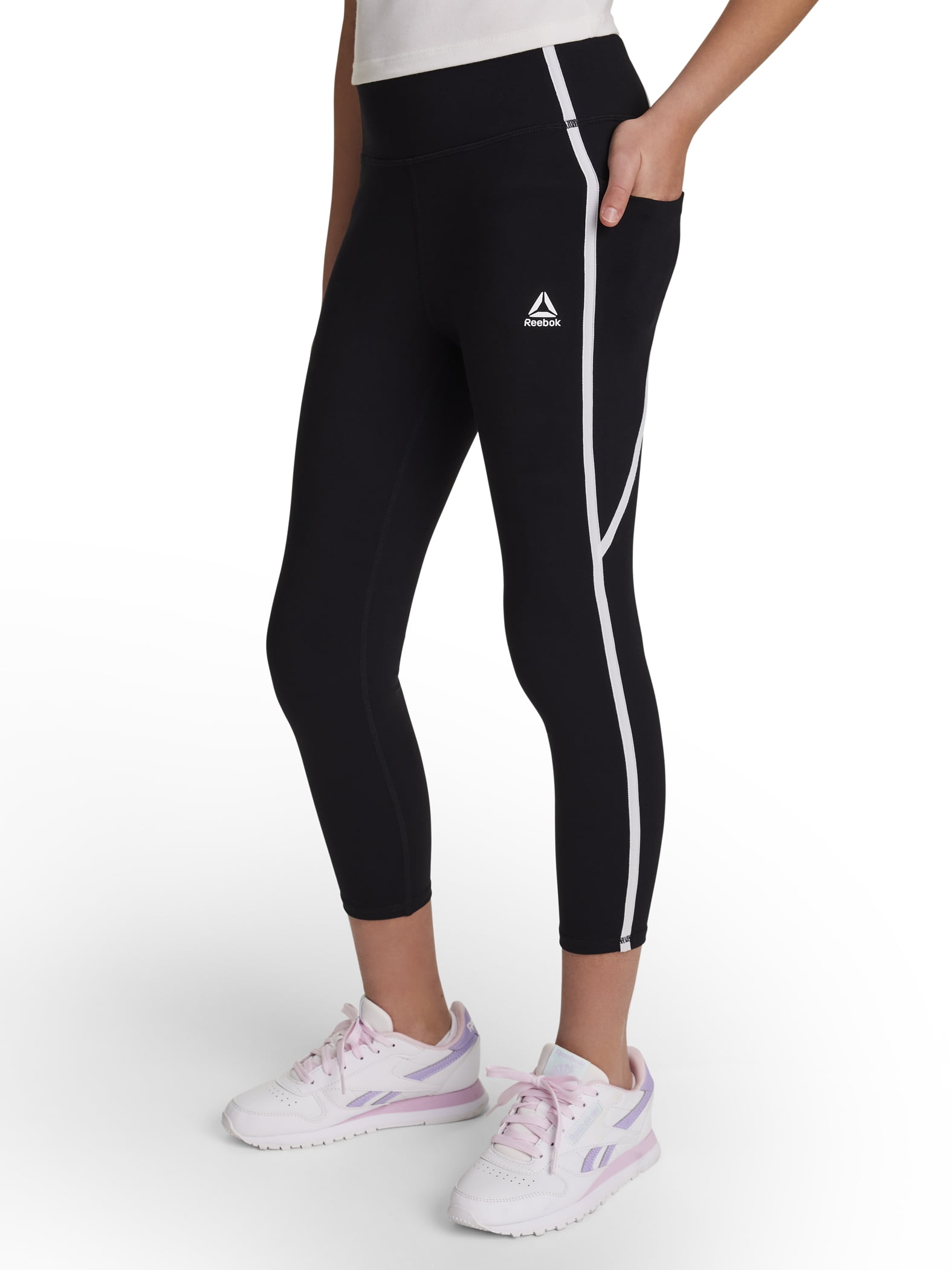 Reebok Girl's Performance Printed Cascade Leggings, Sizes 4-18