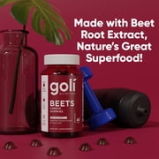 Goli Nutrition Beets Cardio Vegan Vitamin Gummies, 60 Count, With CoQ10 for Heart Health