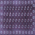 thumbnail image 1 of Ahgly Company Machine Washable Indoor Square Persian Blue Traditional Area Rugs, 4' Square, 1 of 4
