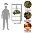 thumbnail image 2 of Artificial Christmas Hanging Basket, 2 of 5