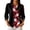 01#Red, variant on Women's Collared 3/4 Sleeve Button Down Shirt Casual Halloween Graphic Blouse Top