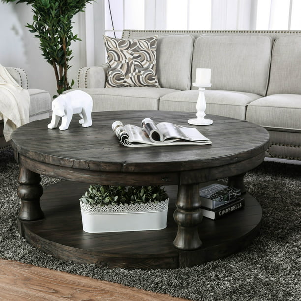 Furniture Of America Tanenbaum Lower, Lower Round Coffee Table