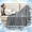 Grey, variant on EMME Cooling Blanket,Arc-Chill Q-Max>0.5 With Double Sides,Lightweight Throws for Couch , Bed Summer Blanket for Hot Sleepers, Keep Body Cool for Kids Adults,Green,50"x70"