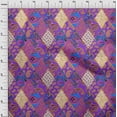 thumbnail image 4 of oneOone Cotton Flex Purple Fabric Asian Paisley Sewing Craft Projects Fabric Prints By Yard 40 Inch Wide, 4 of 4