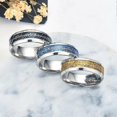 thumbnail image 3 of Anillos Midi De Tungsteno Un Anillo De Poder Oro Azul La Película De Anillo Para Mujeres Hombres Amantes Joyas Anillos,11,Oro, 3 of 3