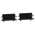 thumbnail image 3 of Estante de almacenamiento de especias para refrigerador, estante lateral para refrigerador, estantes multifuncionales grandes con gancho para baño y Negro, 3 of 8